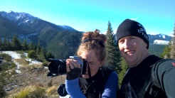 capturing photos on Conical Hill