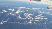 Flying over the South Island