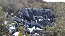 Unique rock formations on Takaka hill