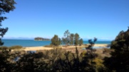 View of Apple Tree bay from Abel Tasman coastal walkway