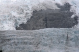 Zoomed in on Franz Josef glacier. There is a helicopter landing in the center. Gives a bit of perspective.