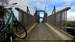 Swing bridge on Great Taste Trail