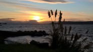 Sunset at lake Taupo