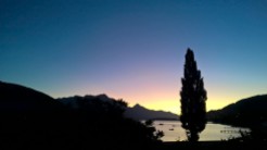 Sunset lake Wakatipu