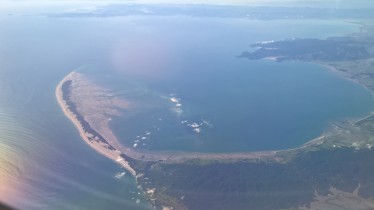 Arial view of Farewell spit