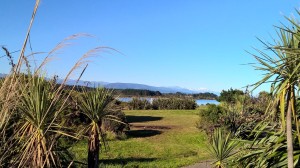 Mt Cook on horizon from Hokitika